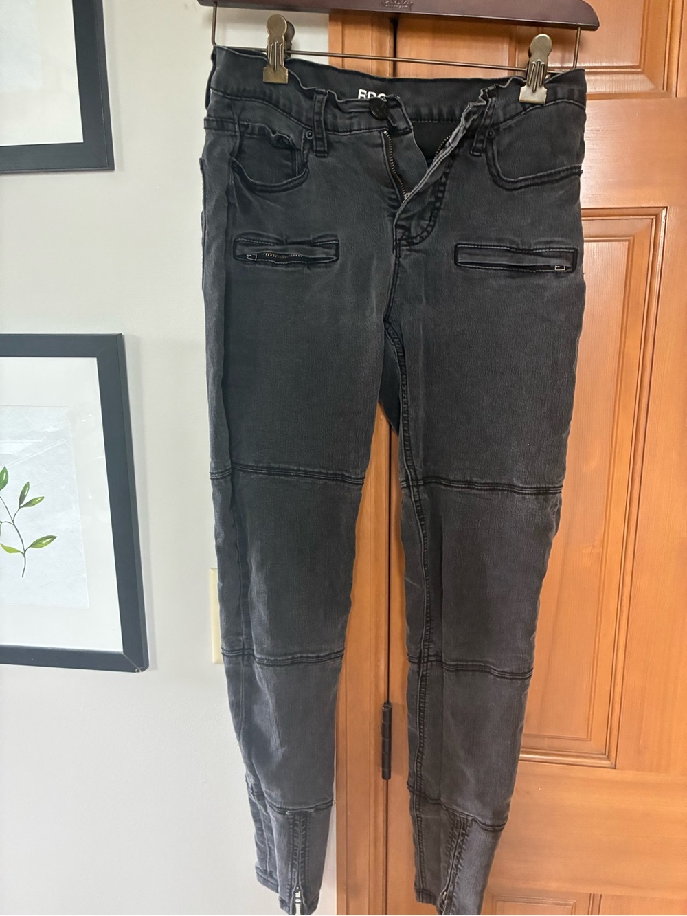 BDG Washed Black Skinny Jeans